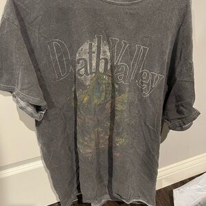 Gray Death Valley Oversize Graphic T-Shirt